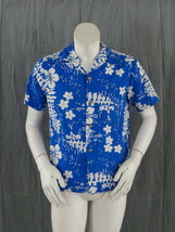 Vintage Hawaiian Aloha Shirt - Abstract Floral Pattern by Ui Maikai - Me... - $65.00