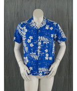 Vintage Hawaiian Aloha Shirt - Abstract Floral Pattern by Ui Maikai - Me... - £52.21 GBP