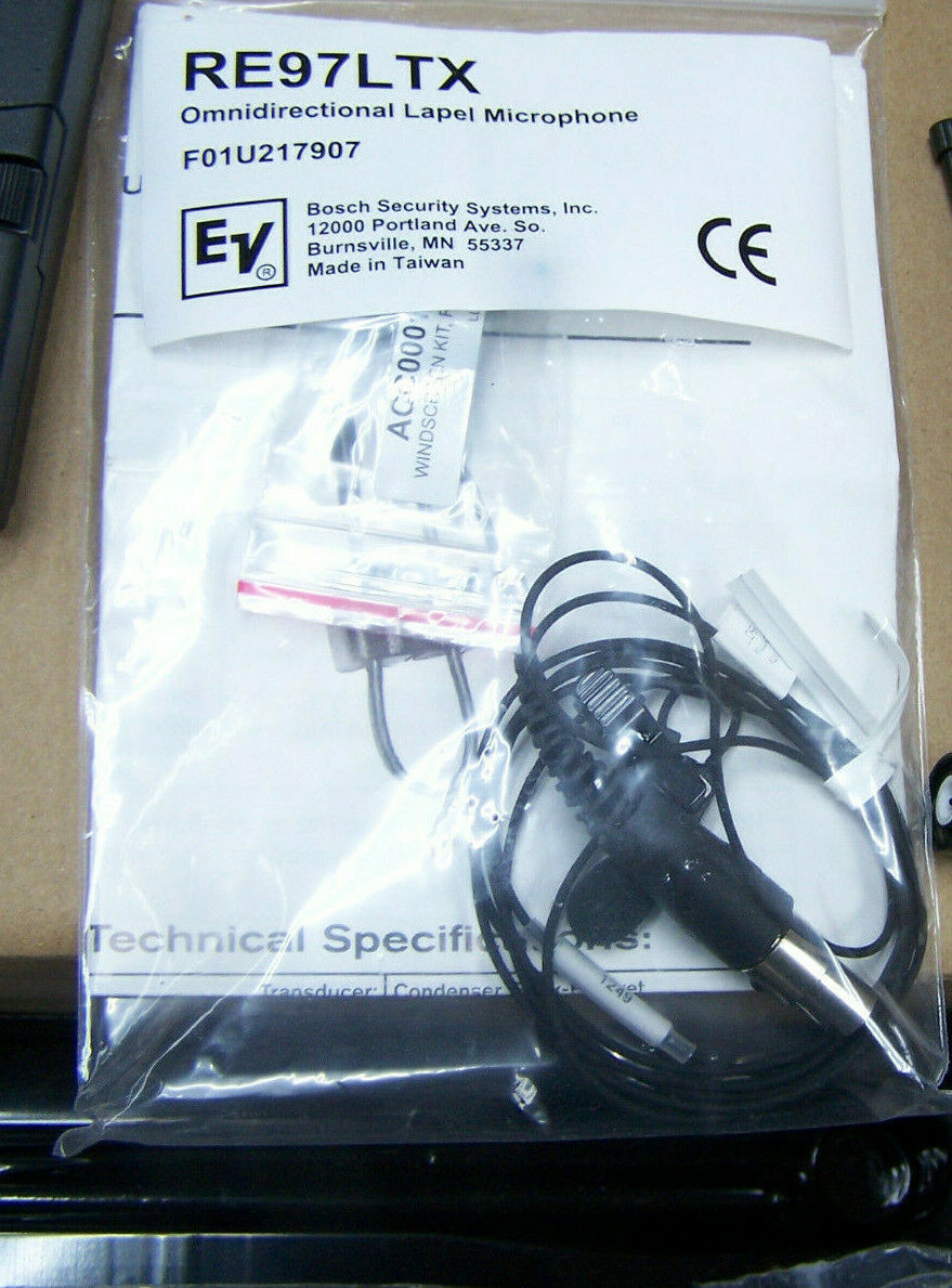 EV Telex RE-97LT Mini OMNI Lavalier Condenser Microphone LAPEL TA4-F - $272.24