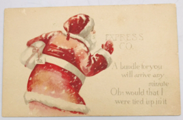 Vintage Santa Claus Express Co Christmas Present - Pink of Perfection Postcard - £15.06 GBP