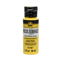 FolkArt Multi-Surface Satin Acrylic Paints - Daffodil Yellow, 2 oz. - £12.45 GBP