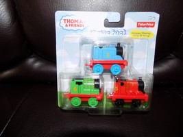 Thomas the Train Fisher Price 3 Pack  Engines Percy Thomas James NEW - £13.17 GBP