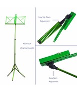 Paititi High Quality Durable Adjustable Folding Music Stand with Bag Gre... - €31,74 EUR