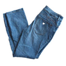 Guess Distressed Mid Rise Straight Leg Blue Jeans Size 26 Waist 27 Inches - £30.46 GBP