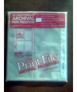 25 HEAVYWEIGHT ARCHIVAL PRINT PRESERVERS HOLD 200 31/2&quot; X 5&quot; - $22.77