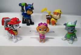 Paw patrol Rocky Rubble Skye Marshall Chase action figure lot backpacks open  - £10.64 GBP