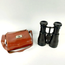 RARE Avers WWI Binoculars Leather Wrapped w/ Original Case Made in France - £53.88 GBP