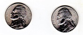 Jefferson Nickels  Coin 2004P BU UNCIRCULATED JEFFERSON NICKELS - $2.05