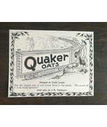Vintage 1895 Quaker Oats Cereal Company Train Original Ad 1021  - £5.20 GBP