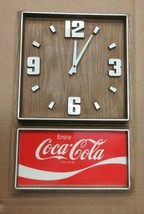 Vintage Enjoy Coke Hanging Wall Clock Sign Advertisement  B6 - £140.98 GBP