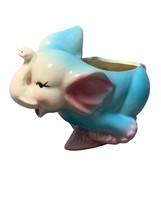 Vintage Shawnee Elephant Planter With Pastel Colors - $16.88