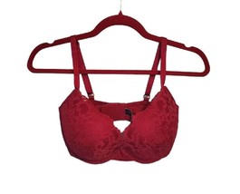 Victoria&#39;s Secret Bra Women&#39;s 34DDD Red Lace Push Up Very Sexy - £27.88 GBP