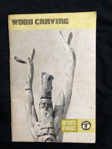 Boy Scout Merit Badge book wood carving 1977 printing - $3.95