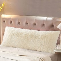 Reafort Luxury Long Hair, Pv Fur, Faux Fur Body Pillow Cover/Case 21Inx54In With - £31.15 GBP
