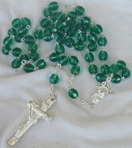 Beautiful green beads rosary - $33.00