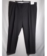 Versini Men&#39;s 100% Wool Cuffed Hem Dark Gray Dress Pants Size 56x31 NWT - £30.37 GBP