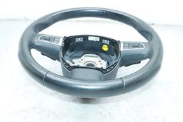 08-12 AUDI A5 3 SPOKE BLACK LEATHER STEERING WHEEL w/ SHIFT PADDLES Y9632 image 3