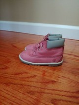 Timberland Crib Bootie Shoes Infants Girls Size 4 Pink 6684R - $21.73