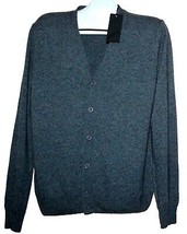 Verri Gray  Knitted Men&#39;s Cardigan Sweater Size XL NEW - $64.98