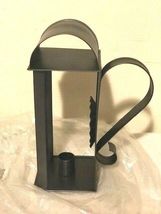 New Village Candle Holder in Smokey Black Tin image 4
