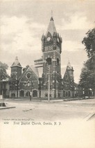 Oneida New York Ny~First Baptist CHURCH~1900s Rotograph Photo Postcard - £6.20 GBP