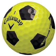 36 Mint YELLOW Callaway Chrome Soft Truvis &quot;Soccer&quot; Golf Balls MIX - AAAAA 5A - £77.68 GBP