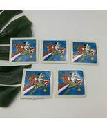 BJ Vintage 80s Metallic Stickers Lot Unidog July 1985 Go Fourth Patrioti... - $309.36 MXN