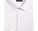 Alfani Men&#39;s Slim Fit Horizontal Pleated Panel Formal Shirt White-16-16.... - $21.99
