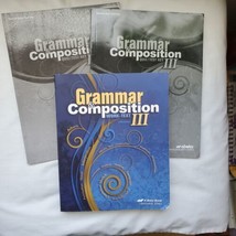 A Beka Grammar &amp; Composition III (5th Edition) 9th Grade 3 Book Set Abeka - £19.89 GBP