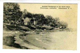 Summer Residences North Shore Postcard Chautauqua Institution New York 1935 - £9.34 GBP