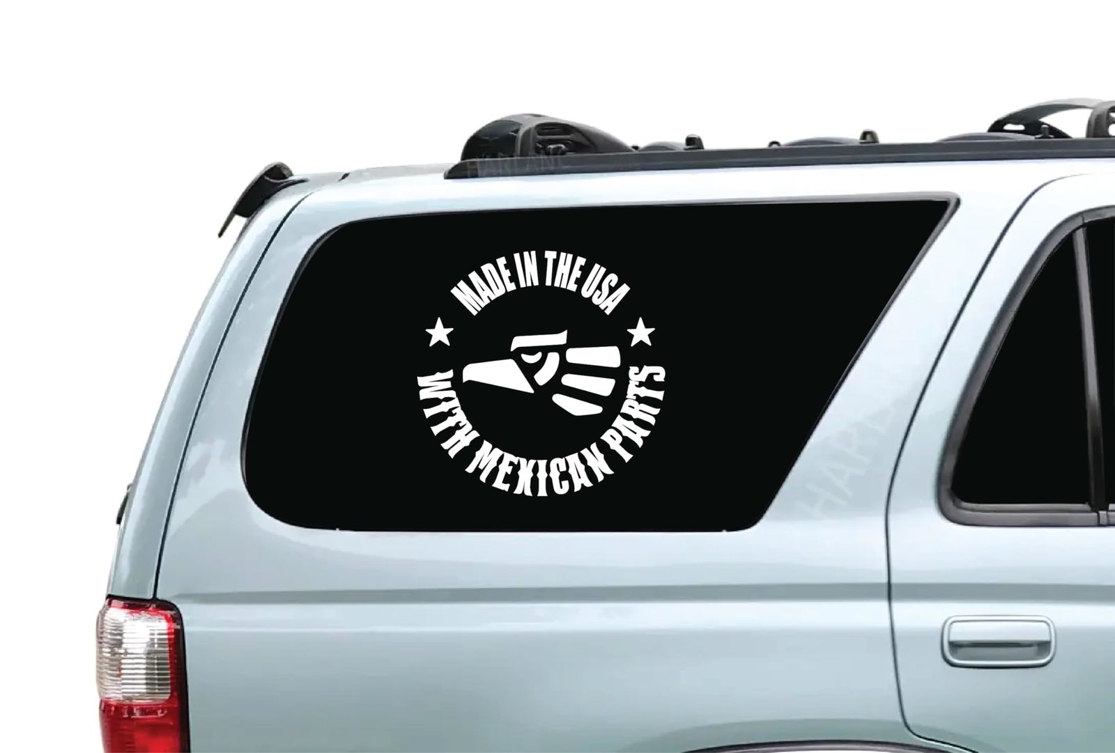 American Grown with Mexican Roots Flag Vinyl Decal Sticker 3 - Custom Ma... - $0.99