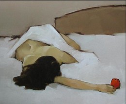 Sleeping Nude, a 24&quot; high x 30&quot; commission original oil painting on ca... - $299.00