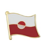 GREENLAND FLAG PIN 0.5&quot; Greenlandic National Pride Lapel Tie Hat Badge P... - €5,09 EUR