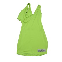 Meek Dress Womens Small Casual Mini Short Neon Yellow Bodycon Sleeveless - £20.55 GBP