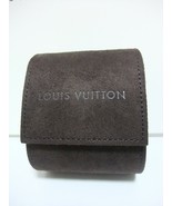 Louis Vuitton Brown Reise Uhr Gehäuse Aufbewahrungsbehälter Wildleder - £81.82 GBP
