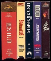 Fantastic Lot Of 5 Cinematic Epic Vhs Movies Like New - £10.44 GBP