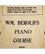 William Berold Piano Course Book 1 1914 WW1 Instruction Book PB DWFFBK - $41.15 CAD