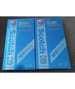 2 NOS 3M Scotch ST-120 Blank Super VHS S-VHS Tapes Sealed 1990 - £23.22 GBP
