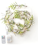 USB Pine Branches 25LEDs 6.5FT String Lights USB &amp; Batteries Power Twined - £6.69 GBP