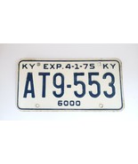 Vintage Kentucky 75 License Plate Antique NICE 1975 - $14.54
