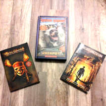 3 Kids Book Lot: Pirates of Caribbean, Night at Museum &amp; Swindle Mystery Jackpot - £3.02 GBP