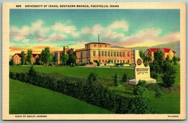 University Of Idaho Southern Branch Pocatello ID UNP Unused Linen Postcard F5 - £3.17 GBP
