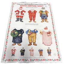 RARE Vintage Merrimac Embossed Santa Claus Paper Doll Set NOS - £4.66 GBP