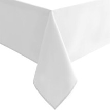 White Rectangle Tablecloth Waterproof Washable Polyester Fabric Table Cloth for  - £27.42 GBP