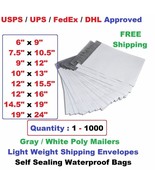 Poly Mailers Shipping Envelopes Self Sealing Plastic Mailing Bags All Si... - $158.43 MXN+