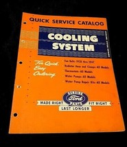 1928-1947 Ford Cooling System Quick Service Catalog - $34.60