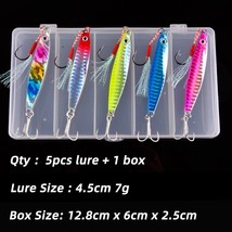 5Pcs 7g 12g 17g 22g 30g 40g Shore Slow Jigging  Jig Spoon Lure B Spinner Japan F - £53.61 GBP