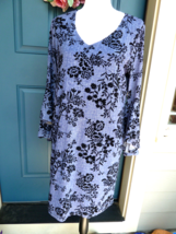 SIREN LILY Womens Medium  Flounce Bell Sleeve Floral V Neck New - $29.69