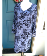 SIREN LILY Womens Medium  Flounce Bell Sleeve Floral V Neck New - $40.60 CAD