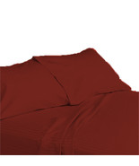 15 &quot; Pocket Burgundy Stripe Sheet Set Egyptian Cotton Bedding 600 TC cho... - £52.87 GBP